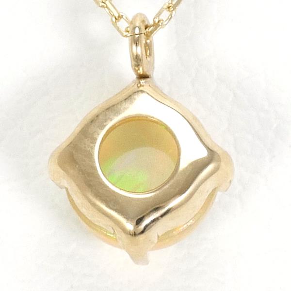 K10 Yellow Gold Opal Necklace in Pristine Condition