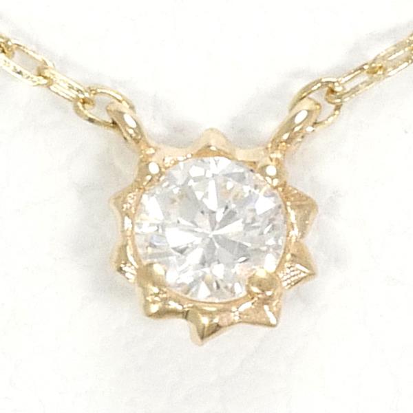 Jupiter K10YG Yellow Gold Diamond Necklace in Excellent Condition