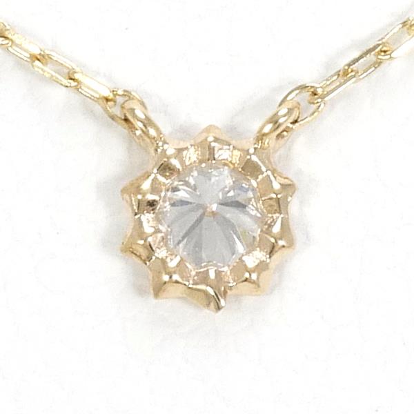 Jupiter K10YG Yellow Gold Diamond Necklace in Excellent Condition