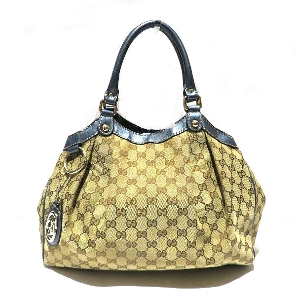 Gucci GG Canvas Sukey Handbag 211944 in Good Condition