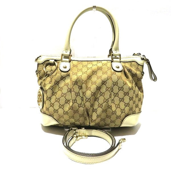 Gucci GG Canvas Sukey Handbag 247902 in Good Condition