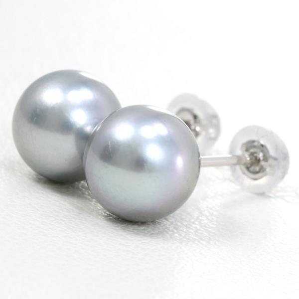 PT850 Platinum Pearl Earrings