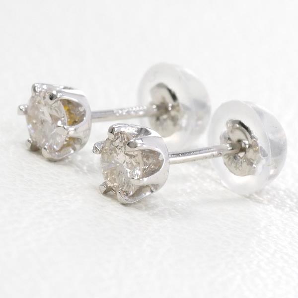 PT900 Platinum Diamond Earrings 0.15ct in Excellent Condition