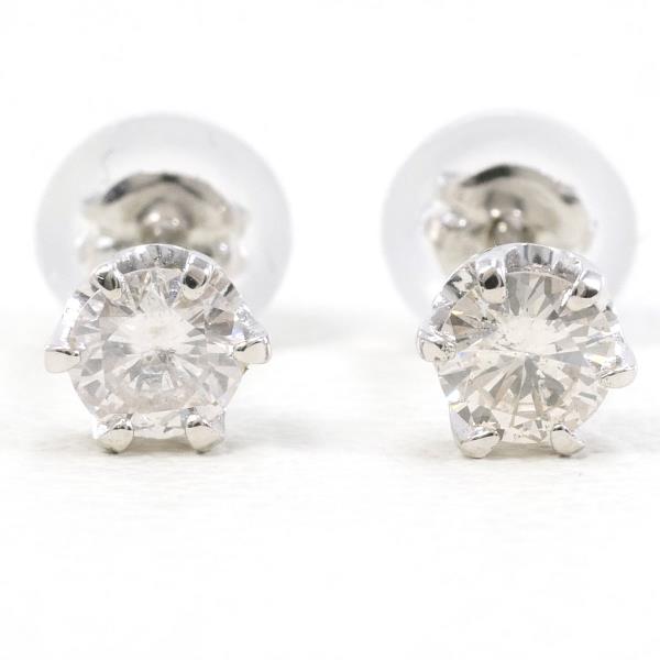 PT900 Platinum Diamond Earrings 0.15ct in Excellent Condition