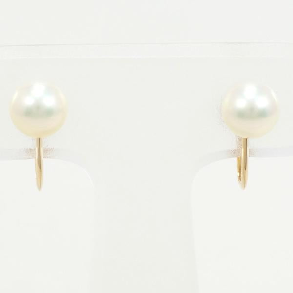 K18 Yellow Gold Pearl Earrings