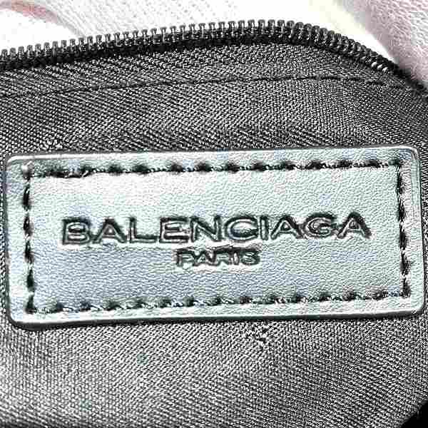 Balenciaga Canvas Leather BB Pattern Tote Shoulder Bag in Good Condition