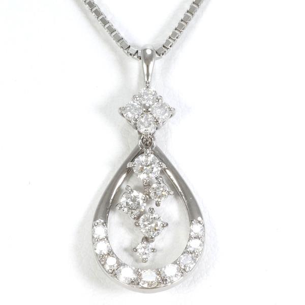 K18 White Gold Diamond Necklace