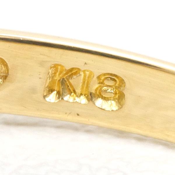 K18 Yellow Gold Pearl Ring 14 in Excellent Condition