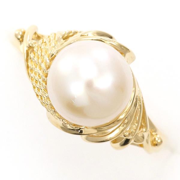 K18 Yellow Gold Pearl Ring