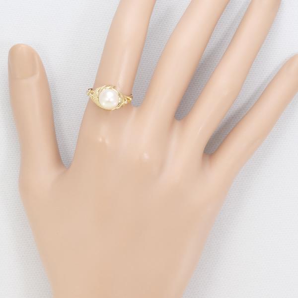 K18 Yellow Gold Pearl Ring 13