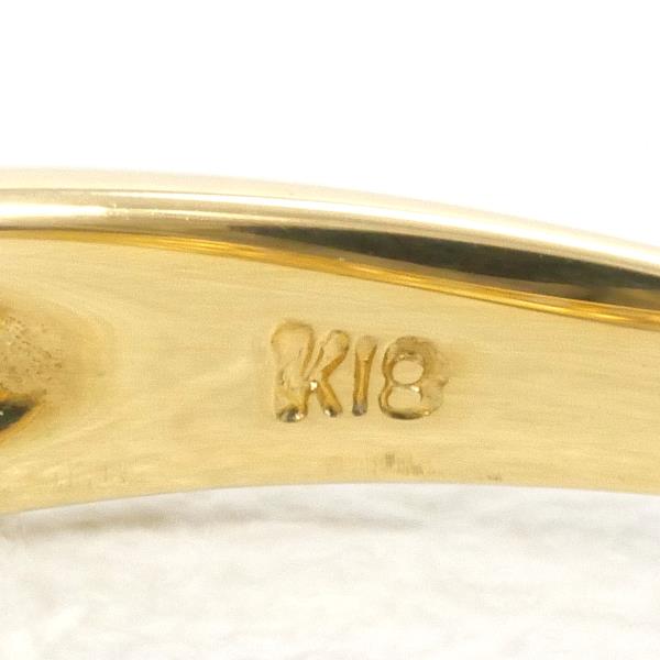 K18 Yellow Gold Diamond Ring 9.5 in Excellent Condition