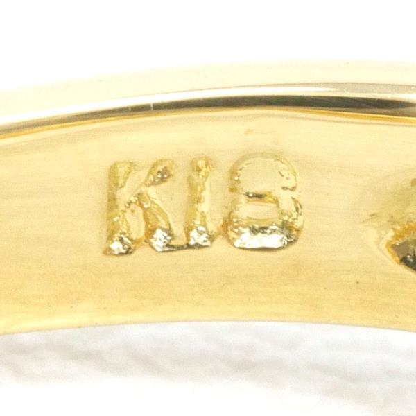 K18 Yellow Gold Diamond Ring 10.5 in Excellent Condition