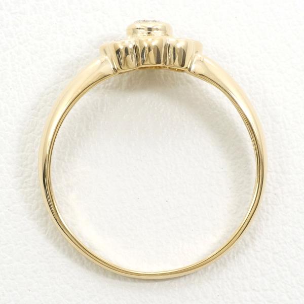 K18 Yellow Gold Diamond Ring Size 12 in Excellent Condition