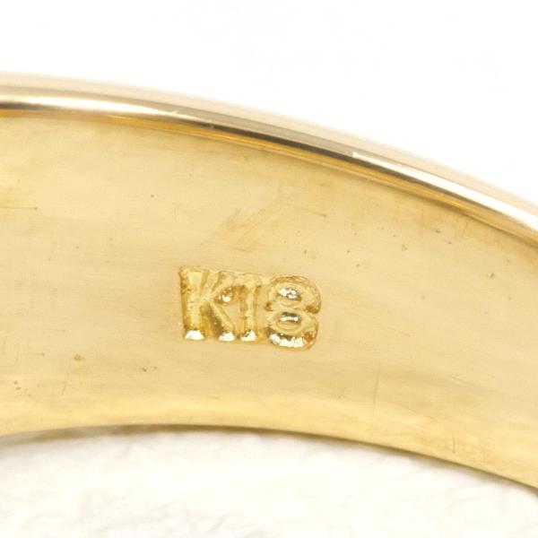 K18 Yellow Gold Diamond Ring 3.5 in Pristine Condition