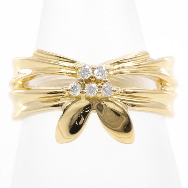 K18 Yellow Gold Diamond Ring 10.5