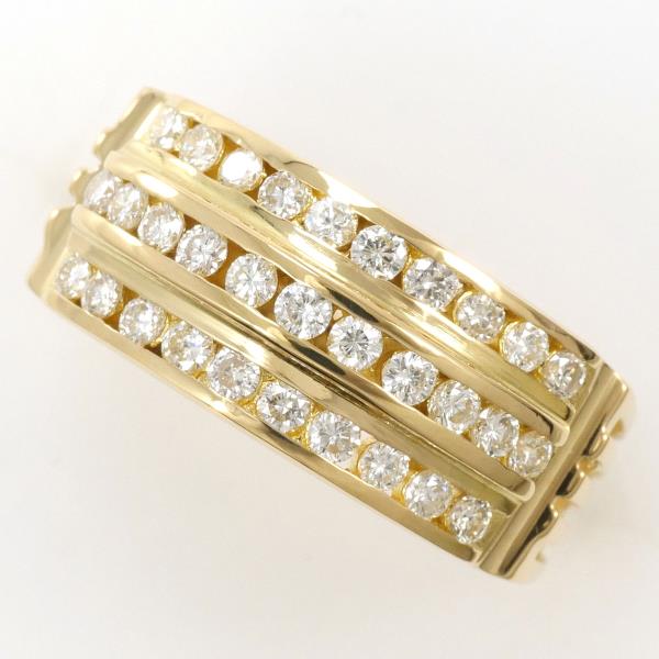 K18 Yellow Gold Diamond Ring 8.5