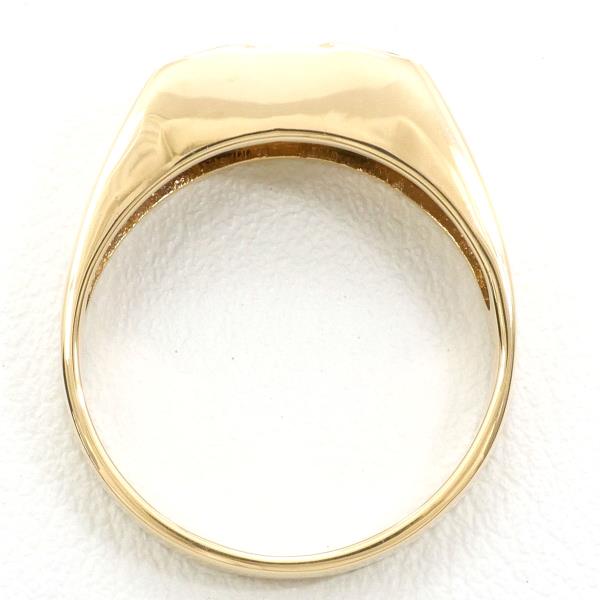 K18 Yellow Gold Onyx Diamond Ring