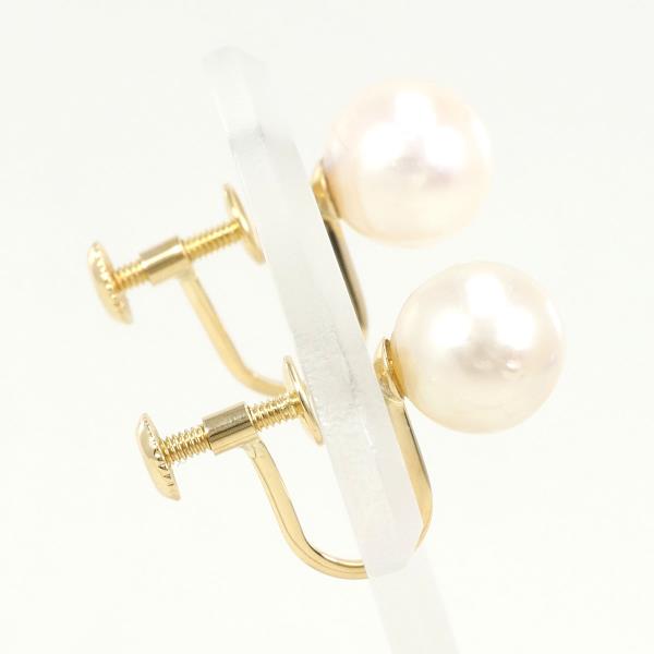 K18 Yellow Gold Pearl Earrings