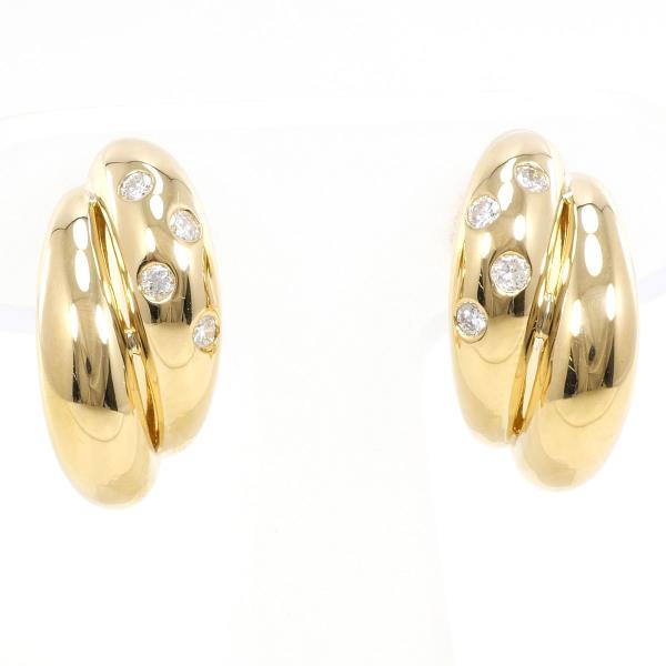 K18 Yellow Gold Diamond Earrings