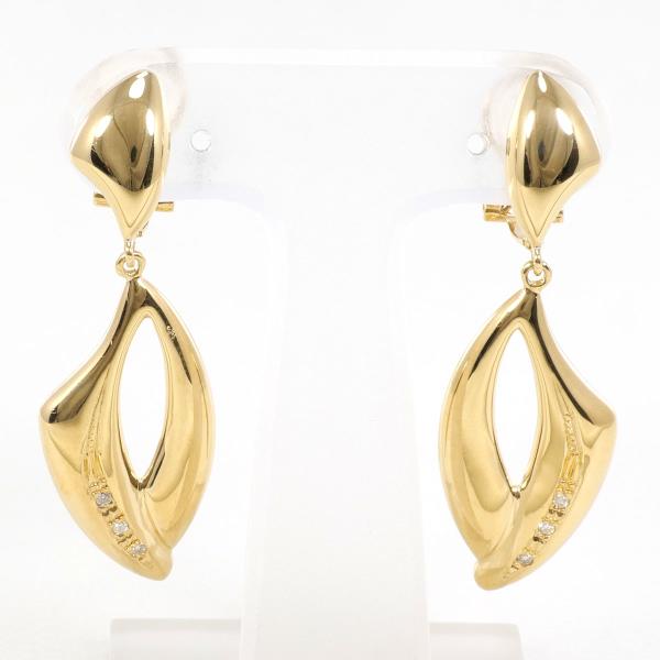 K18 Yellow Gold Diamond Earrings