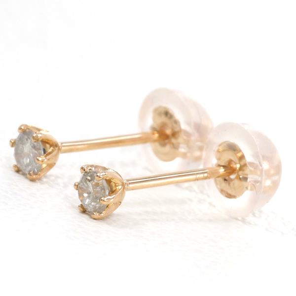 K18 Pink Gold Diamond Earrings