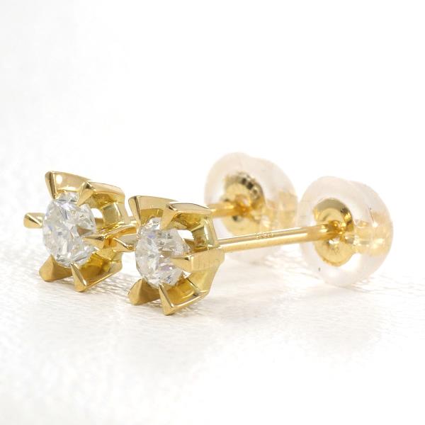 K18 Yellow Gold Diamond Earrings