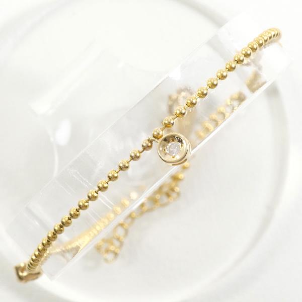 K18 Yellow Gold Diamond Bracelet Anklet in Excellent Condition