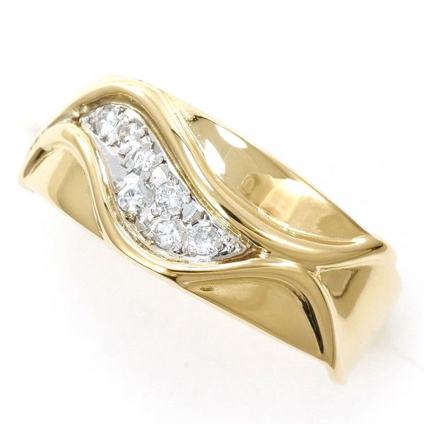 PT K18YG Diamond Ring 12号 0.08ct in Excellent Condition