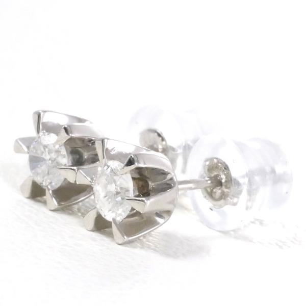 Platinum Diamond PT1000 Earrings in Excellent Condition