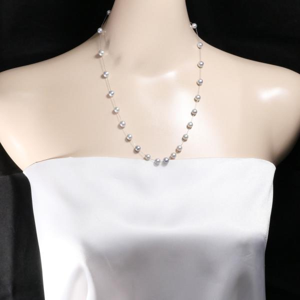 PT850 Platinum Pearl Necklace 50cm