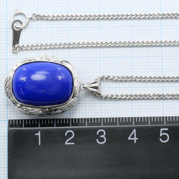 PT900 Platinum PT850 Necklace Lapis Lazuli 60cm in Great Condition