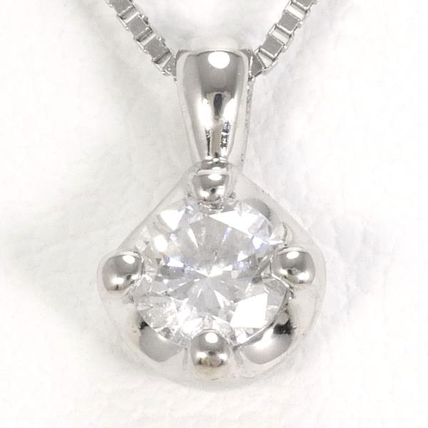 PT900 Platinum PT850 Necklace Diamond in Excellent Condition