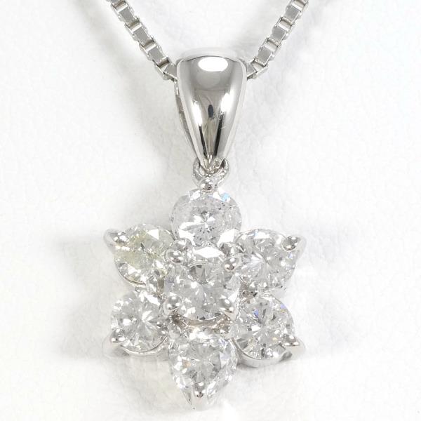 Platinum PT900 PT850 Diamond Necklace