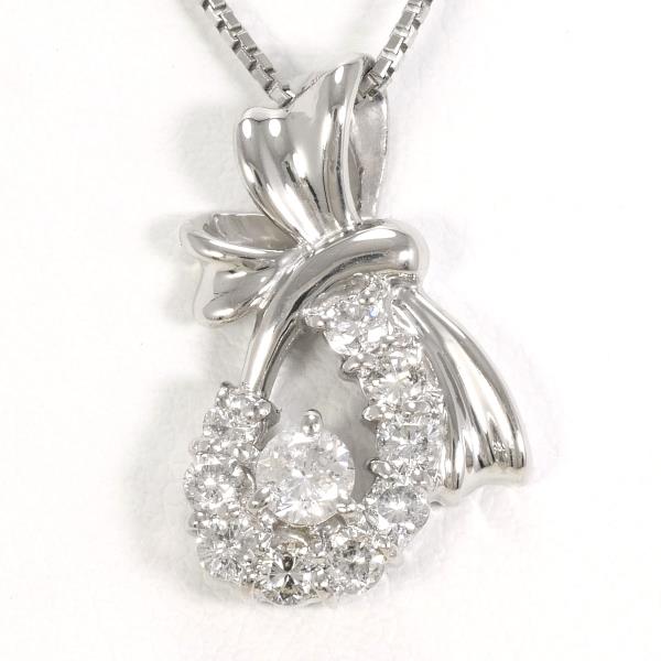 Platinum PT900 PT850 Diamond Necklace