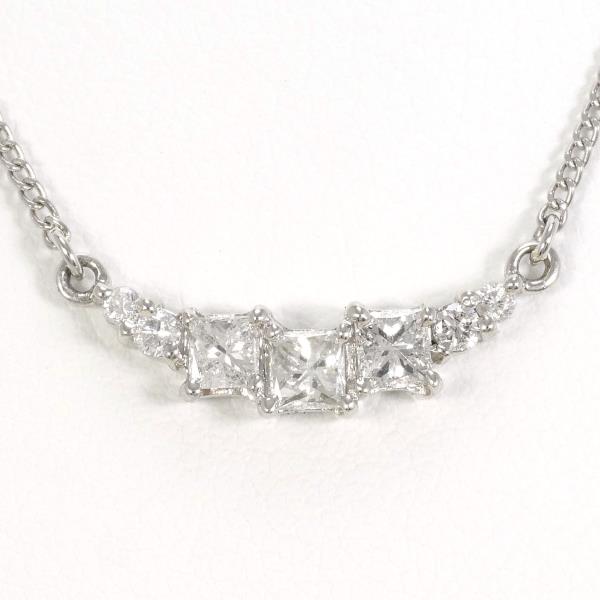 PT900 PT850 Platinum Diamond Necklace in Excellent Condition