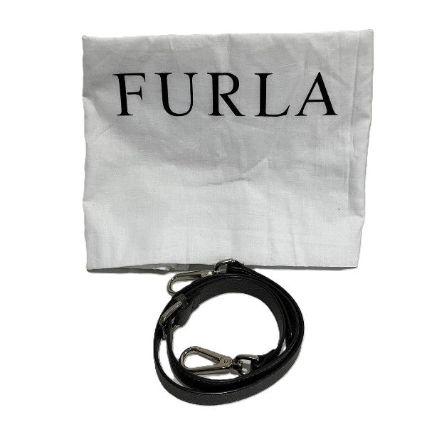 Furla Uomo Grey Leather Business Bag in Good Condition