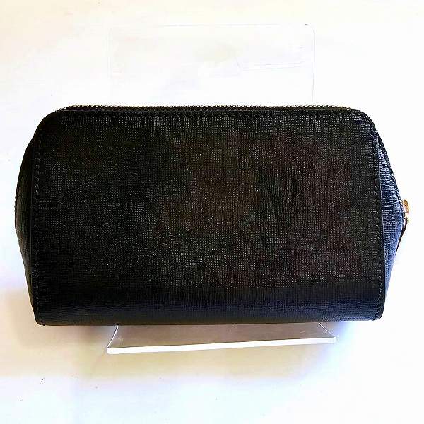 Furla Black Leather Pouch for Women in Great Condition