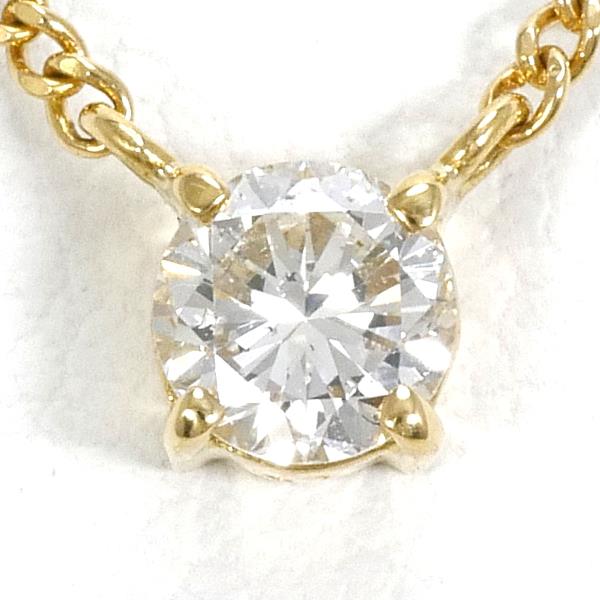 K18 Yellow Gold Diamond Necklace 0.31 SI1 in Excellent Condition