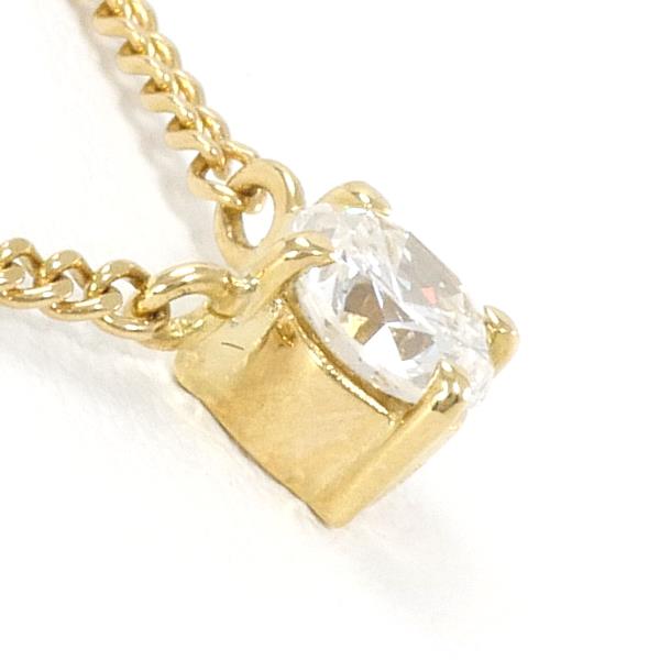 K18 Yellow Gold Diamond Necklace 0.31 SI1 in Excellent Condition