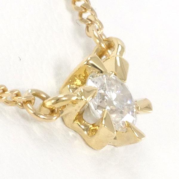 K18 Yellow Gold Diamond Necklace 0.17ct in Excellent Condition