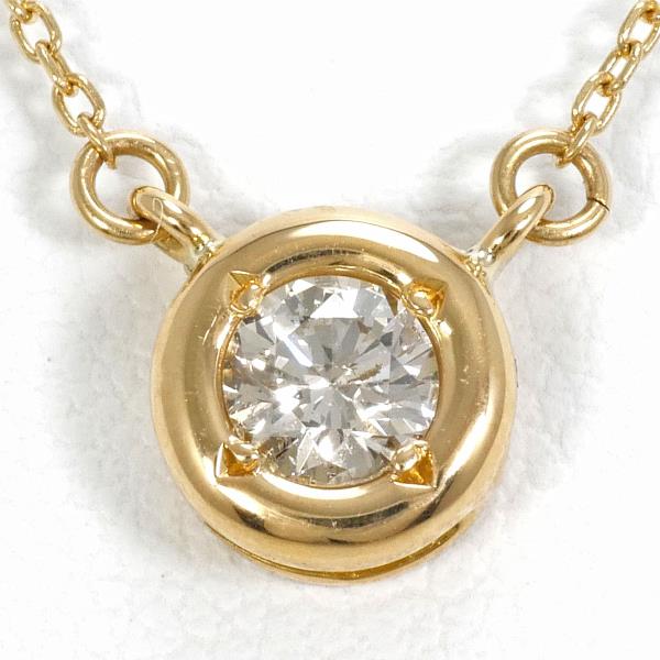 K18 Yellow Gold Diamond Necklace 0.23ct in Excellent Condition