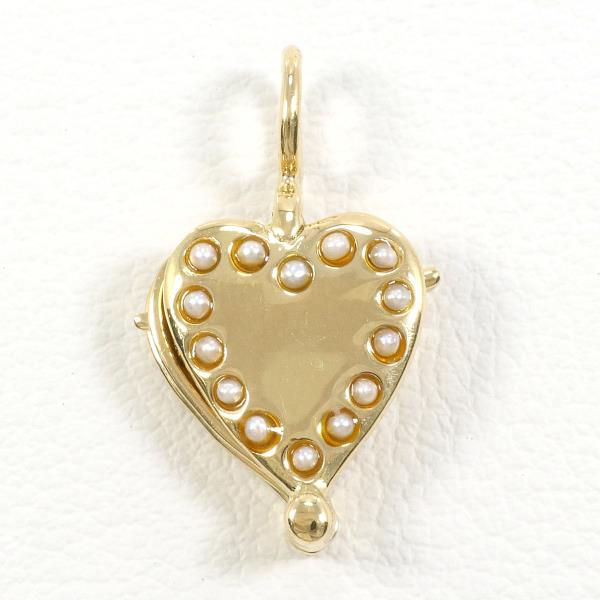 K18YG Yellow Gold Pearl Pendant Top