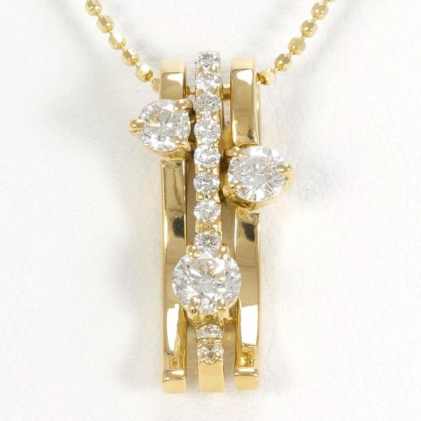 K18 Yellow Gold Diamond Necklace 0.50ct in Pristine Condition