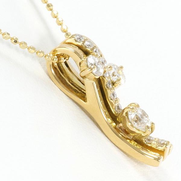 K18 Yellow Gold Diamond Necklace 0.50ct