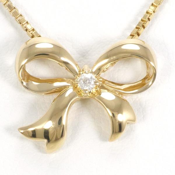 18K Yellow Gold Diamond Necklace