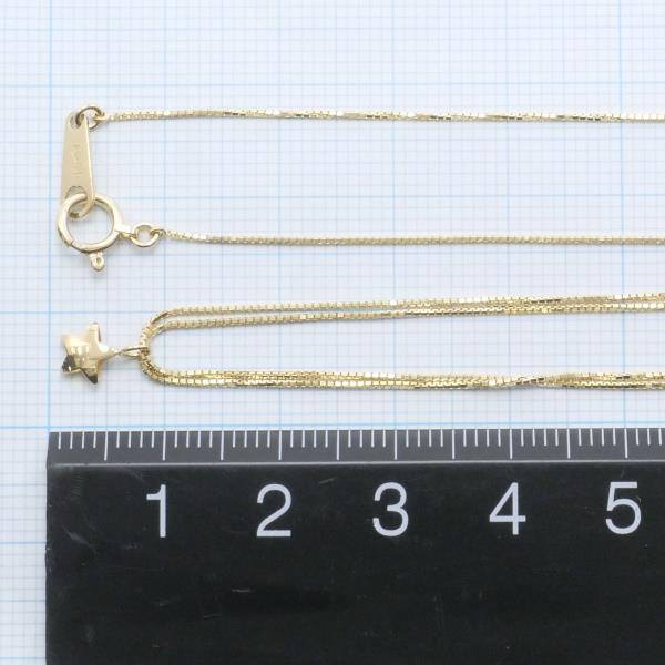 K18 Yellow Gold Necklace 2.2g 41cm in Pristine Condition