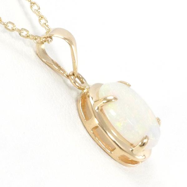 14K Yellow Gold Opal Necklace in Excellent Condition