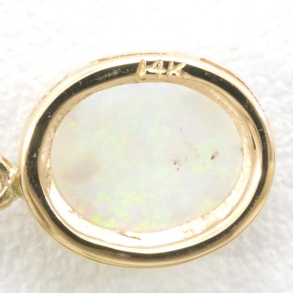 14K Yellow Gold Opal Necklace in Excellent Condition