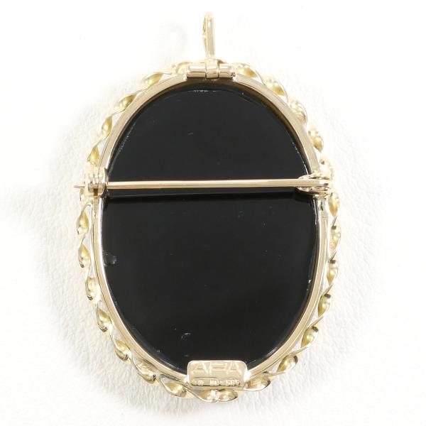 K14 Yellow Gold Pendant Brooch