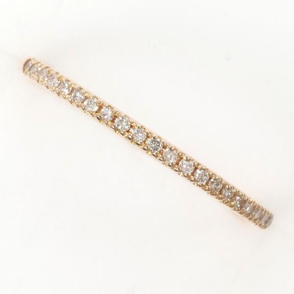 K14PG Pink Gold Diamond Ring in Excellent Condition